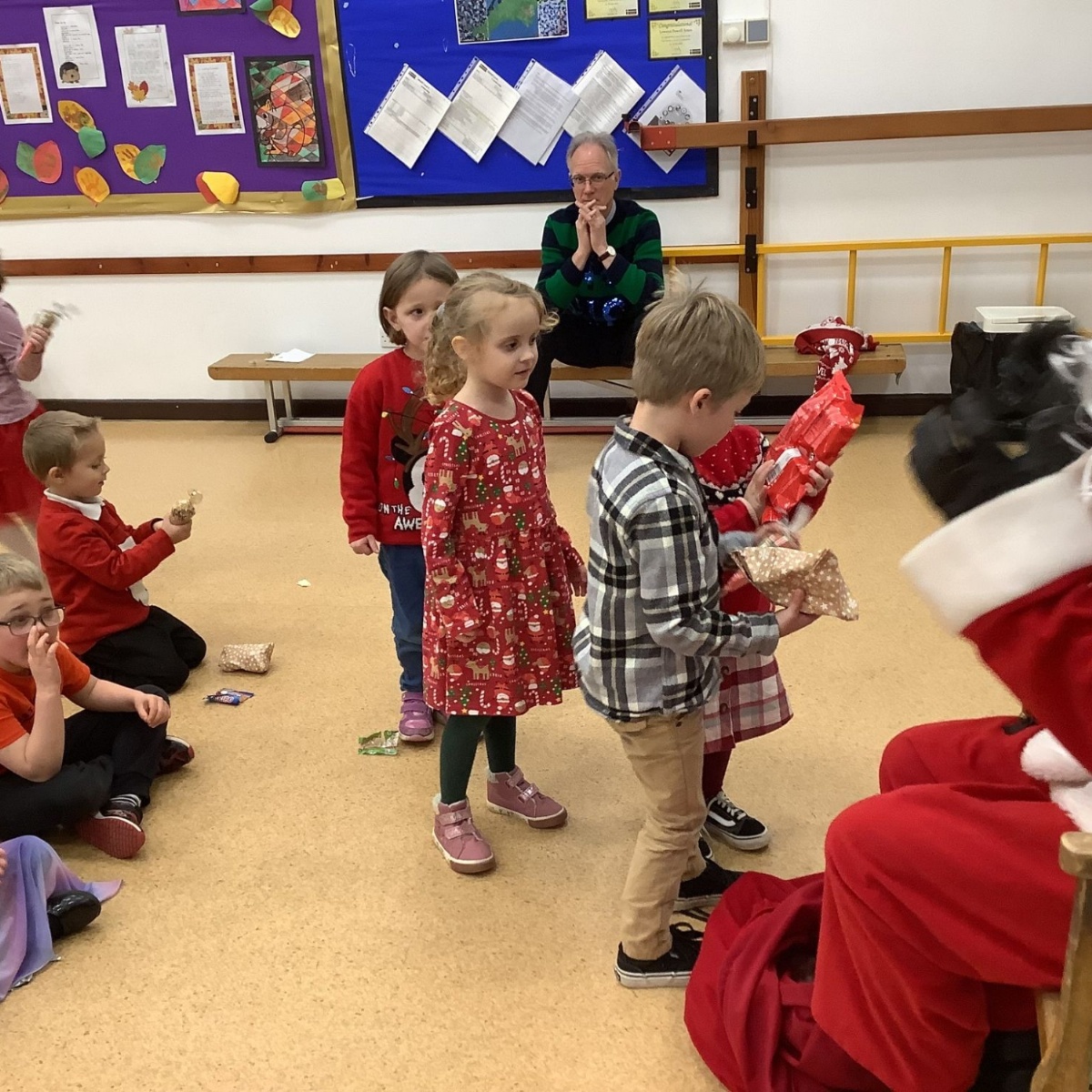 Trewidland Primary and Pre-School - A Visit from Father Christmas